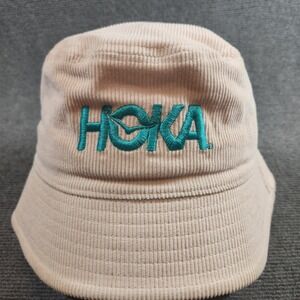 Hoka One One Summer Mile Club Running Bucket Hat Corduroy Tan Cotton